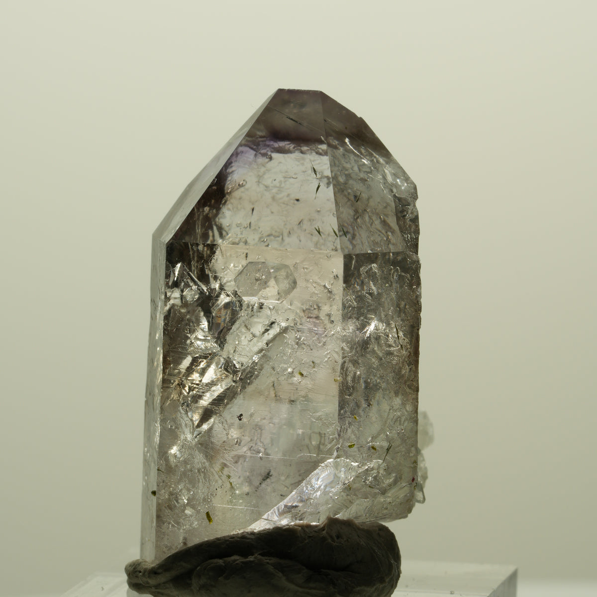Enhydro Skelett Phantom Amethyst, Epidot, Prehnit, 1x Blase Streep Mine Namibia 36*22*23mm #15221