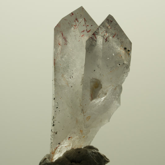 Harlekin Lemurian Skelett Phantom Rauchquarz Streep Mine, Namibia 45*22*16mm #15222