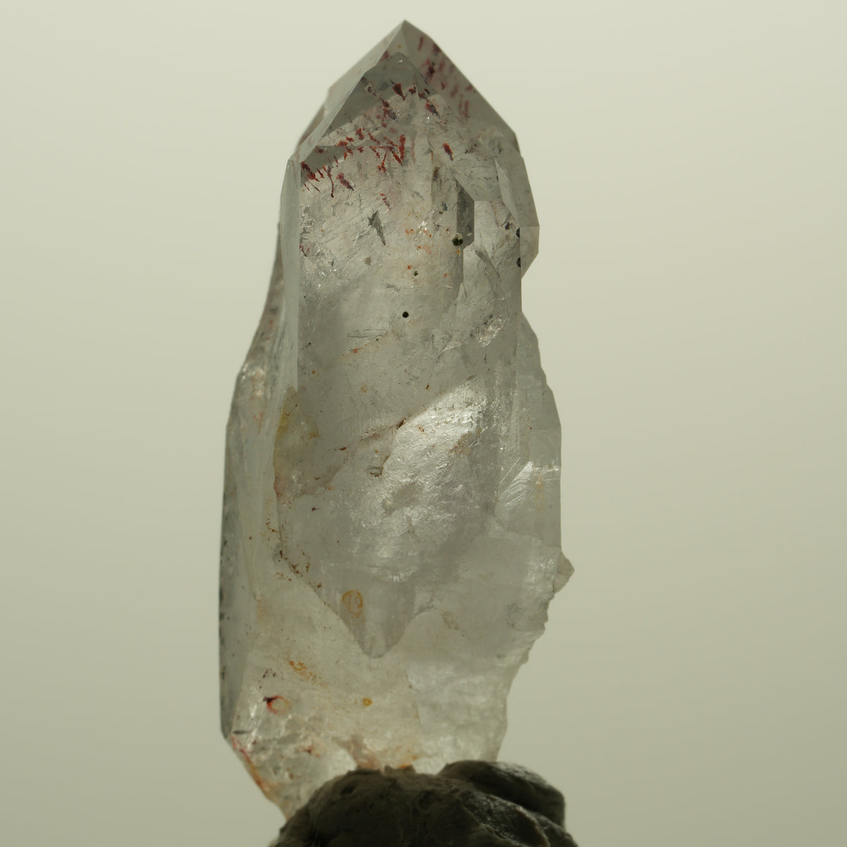 Harlekin Lemurian Skelett Phantom Rauchquarz Streep Mine, Namibia 45*22*16mm #15222