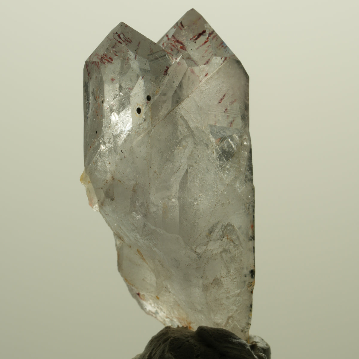 Harlekin Lemurian Skelett Phantom Rauchquarz Streep Mine, Namibia 45*22*16mm #15222