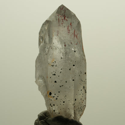 Harlekin Lemurian Skelett Phantom Rauchquarz Streep Mine, Namibia 45*22*16mm #15222
