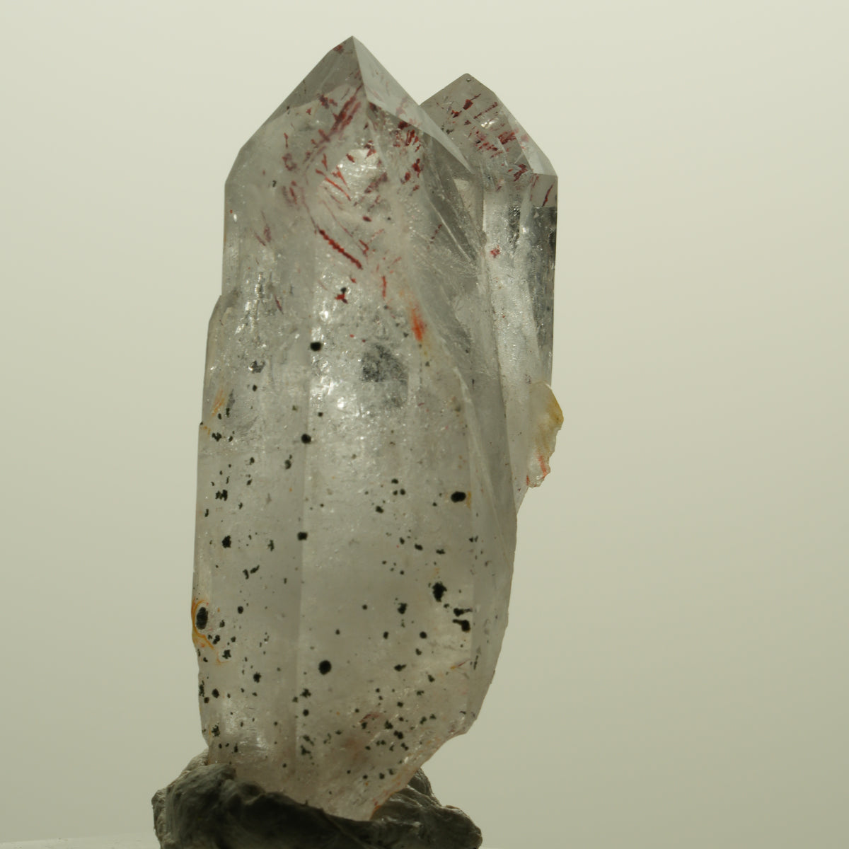 Harlekin Lemurian Skelett Phantom Rauchquarz Streep Mine, Namibia 45*22*16mm #15222