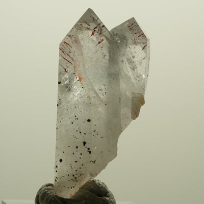 Harlekin Lemurian Skelett Phantom Rauchquarz Streep Mine, Namibia 45*22*16mm #15222