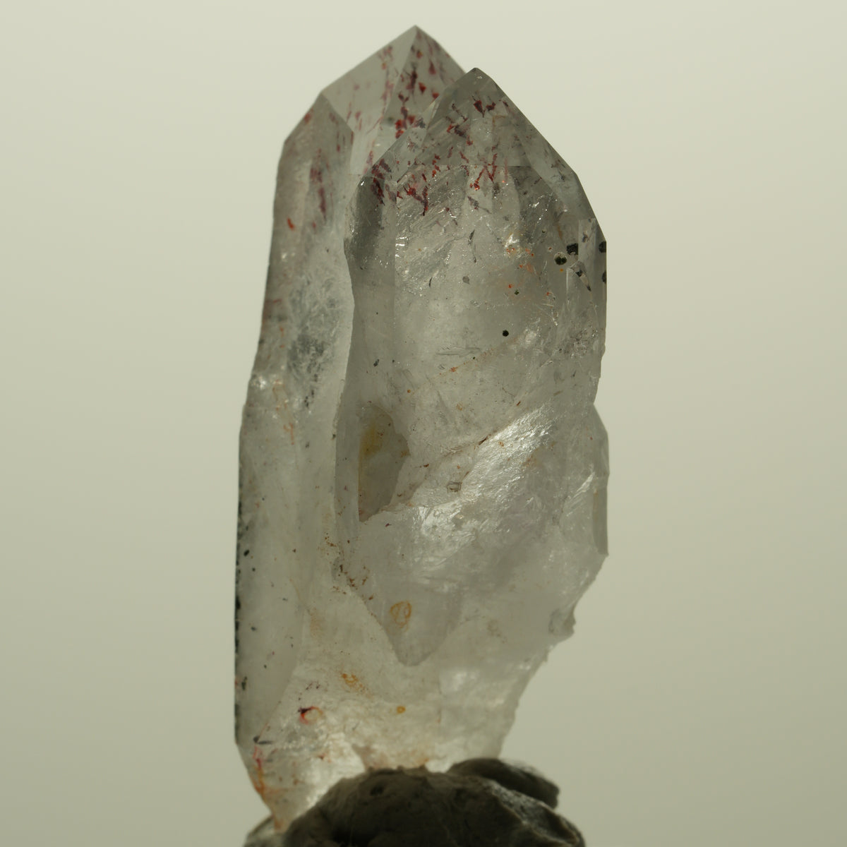 Harlekin Lemurian Skelett Phantom Rauchquarz Streep Mine, Namibia 45*22*16mm #15222