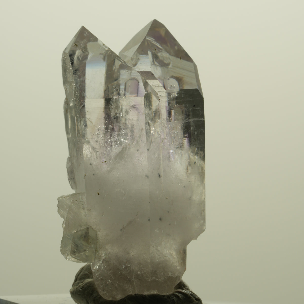 Lemurian Phantom Amethyst, Calcit, Hämatit, Epidot, Prehnit Streep Mine Namibia 42*19*19mm #15223