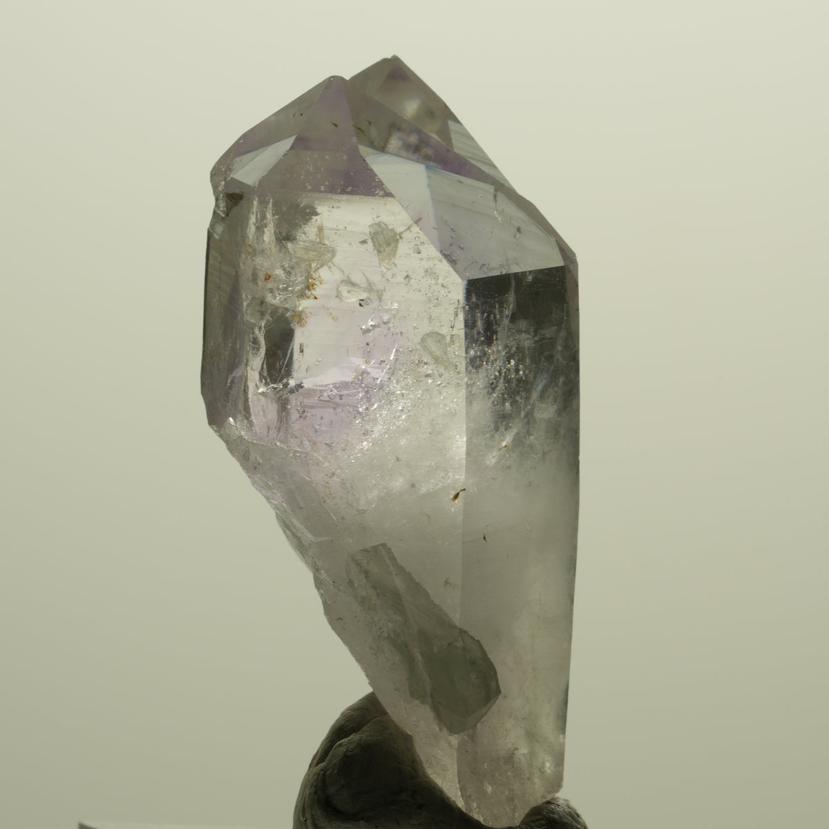 Lemurian Phantom Amethyst, Calcit, Hämatit, Epidot, Prehnit Streep Mine Namibia 42*19*19mm #15223