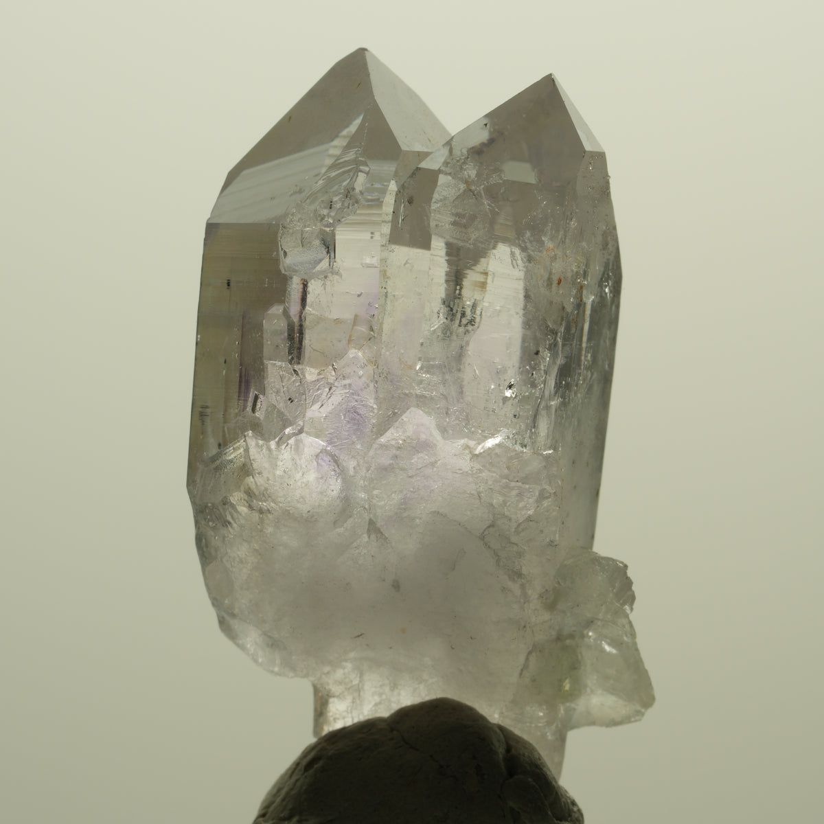 Lemurian Phantom Amethyst, Calcit, Hämatit, Epidot, Prehnit Streep Mine Namibia 42*19*19mm #15223