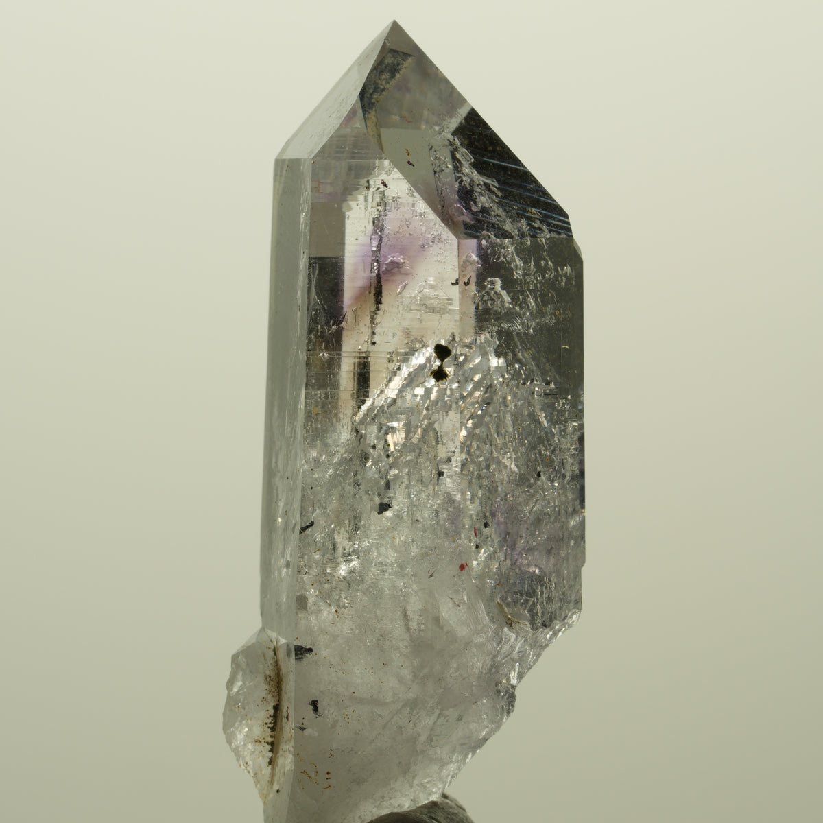 Harlekin Lemurian Phantom Amethyst mit Epidot Streep Mine, Namibia 49*18*17mm #15224