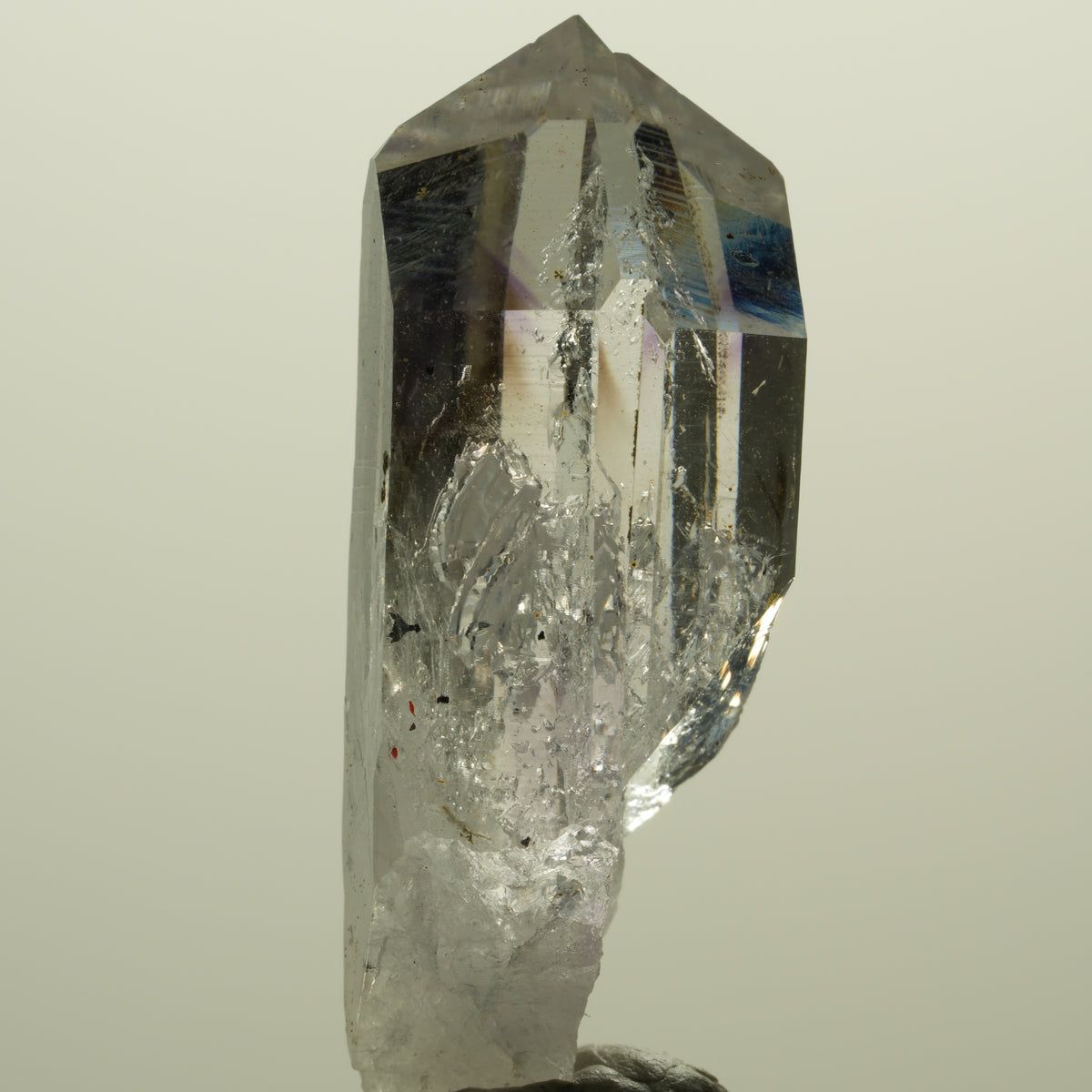 Harlekin Lemurian Phantom Amethyst mit Epidot Streep Mine, Namibia 49*18*17mm #15224