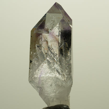 Harlekin Lemurian Phantom Amethyst mit Epidot Streep Mine, Namibia 49*18*17mm #15224