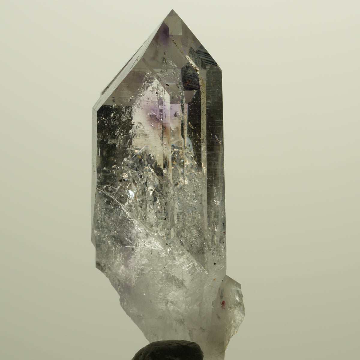 Harlekin Lemurian Phantom Amethyst mit Epidot Streep Mine, Namibia 49*18*17mm #15224