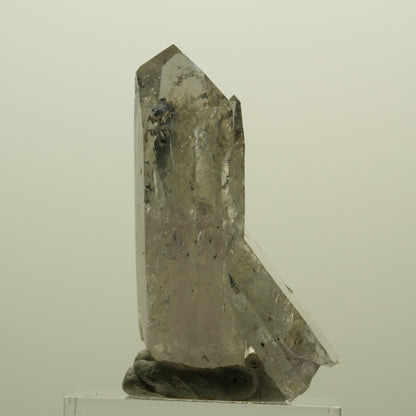 Harlekin Lemurian Phantom Amethyst mit Prehnit Streep Mine, Namibia 40*23*16mm #15225