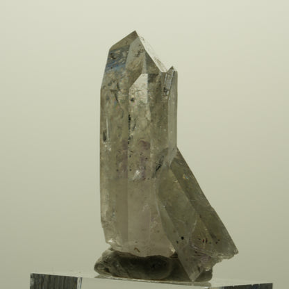 Harlekin Lemurian Phantom Amethyst mit Prehnit Streep Mine, Namibia 40*23*16mm #15225