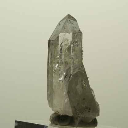 Harlekin Lemurian Phantom Amethyst mit Prehnit Streep Mine, Namibia 40*23*16mm #15225