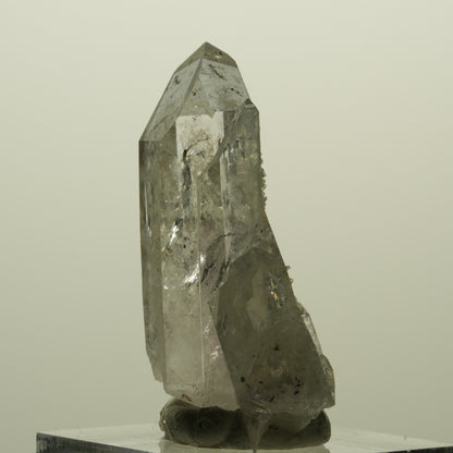Harlekin Lemurian Phantom Amethyst mit Prehnit Streep Mine, Namibia 40*23*16mm #15225