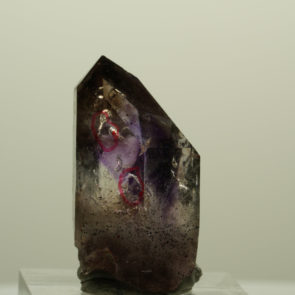 Enhydro Skelett Phantom Amethyst Spitze, 2x Blase Goboboseb, Namibia 34*18*14mm #15227