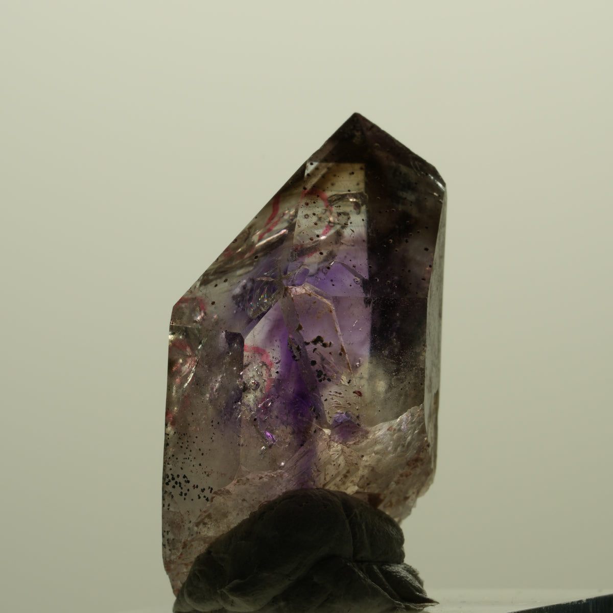 Enhydro Skelett Phantom Amethyst Spitze, 2x Blase Goboboseb, Namibia 34*18*14mm #15227