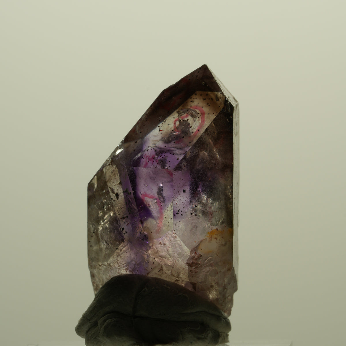 Enhydro Skelett Phantom Amethyst Spitze, 2x Blase Goboboseb, Namibia 34*18*14mm #15227