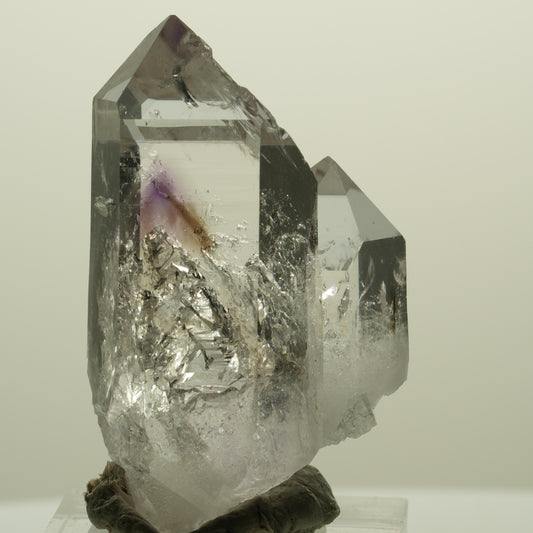 Harlekin Lemurian Skelett Phantom Amethyst Streep Mine, Namibia 43*27*22mm #15228