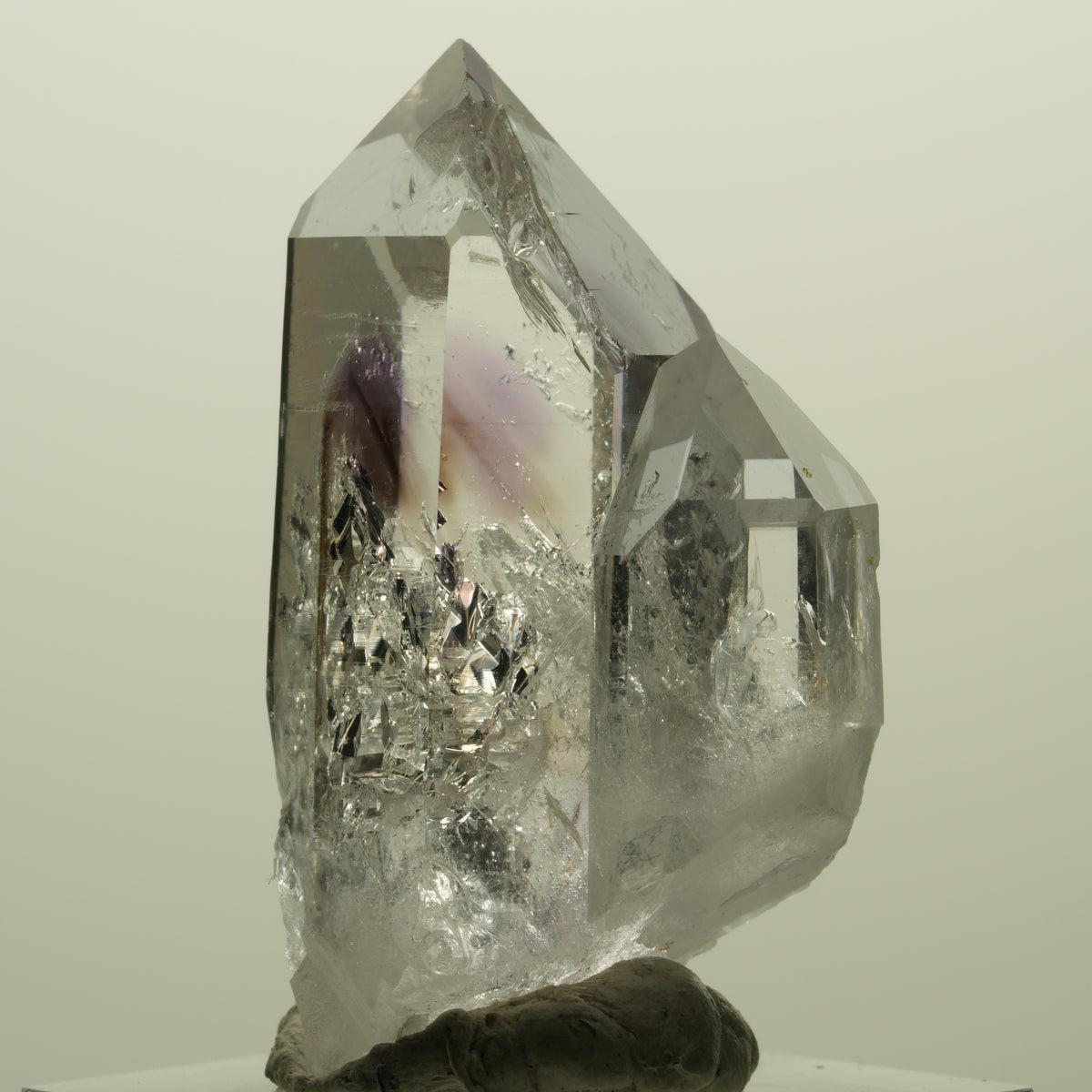 Harlekin Lemurian Skelett Phantom Amethyst Streep Mine, Namibia 43*27*22mm #15228