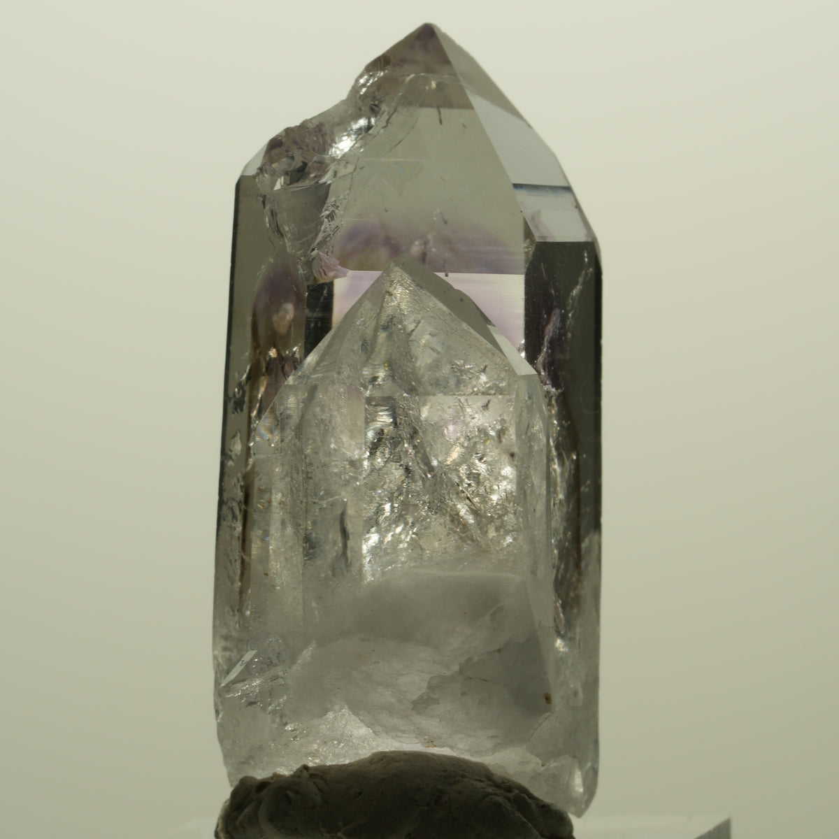 Harlekin Lemurian Skelett Phantom Amethyst Streep Mine, Namibia 43*27*22mm #15228