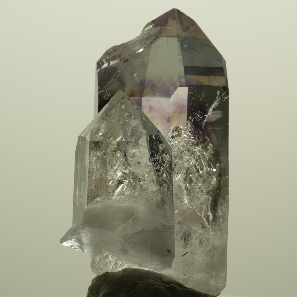 Harlekin Lemurian Skelett Phantom Amethyst Streep Mine, Namibia 43*27*22mm #15228