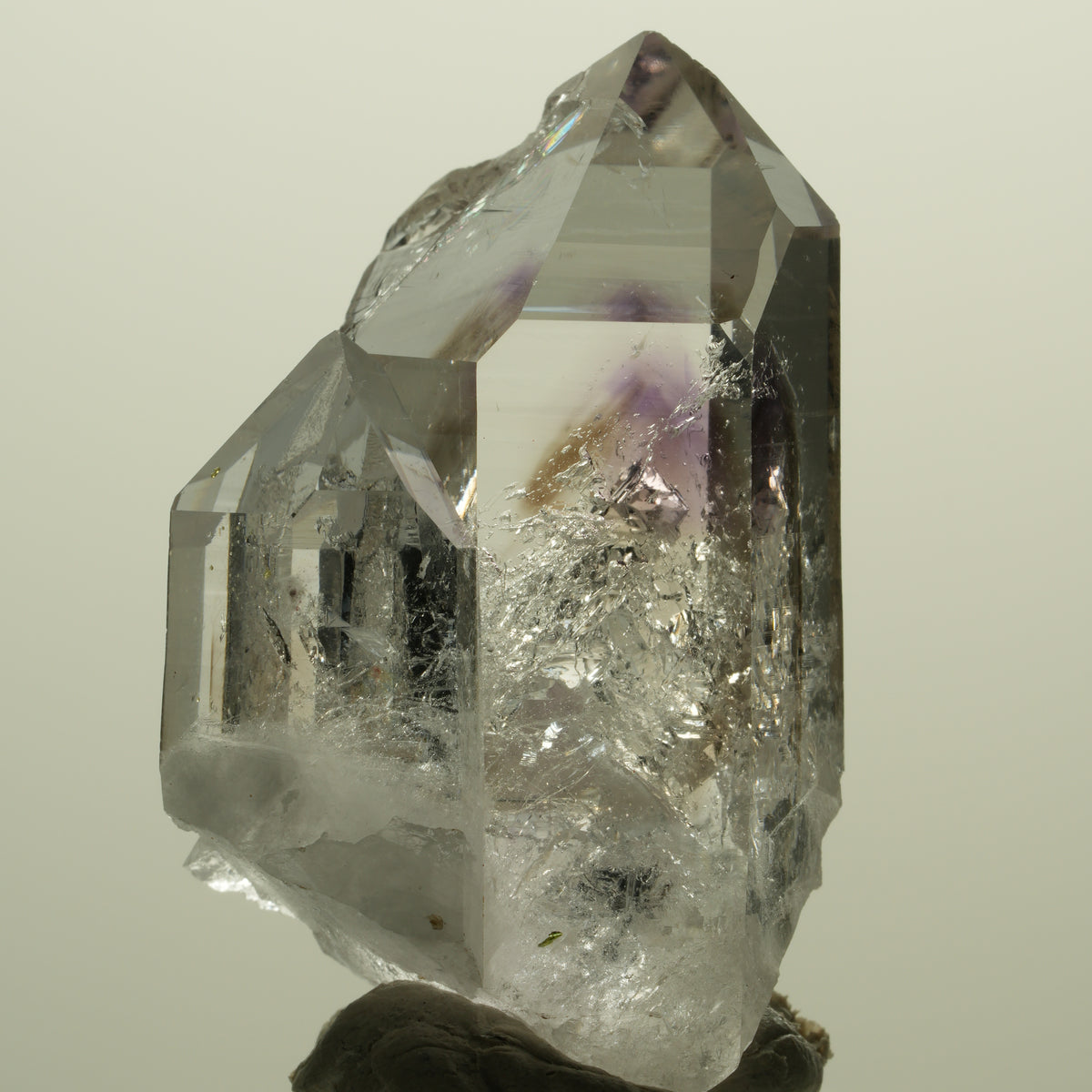 Harlekin Lemurian Skelett Phantom Amethyst Streep Mine, Namibia 43*27*22mm #15228