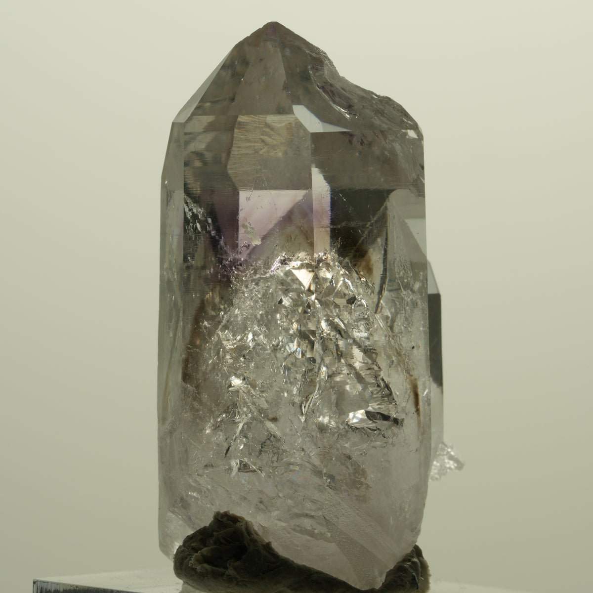 Harlekin Lemurian Skelett Phantom Amethyst Streep Mine, Namibia 43*27*22mm #15228