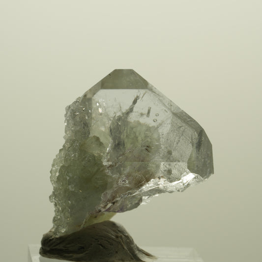 Lemurian Skelett Phantom Amethyst mit Analcim, Prehnit Streep Mine, Namibia 34*26*21mm #15229