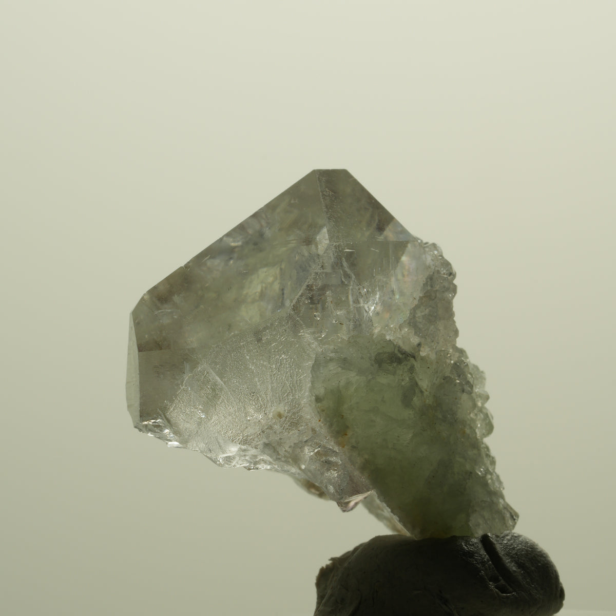 Lemurian Skelett Phantom Amethyst mit Analcim, Prehnit Streep Mine, Namibia 34*26*21mm #15229