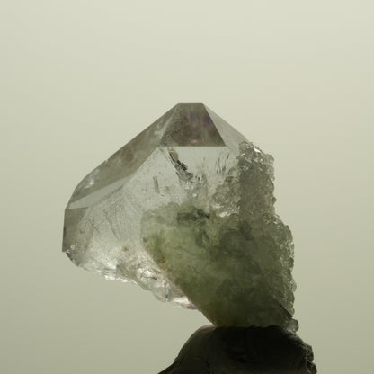 Lemurian Skelett Phantom Amethyst mit Analcim, Prehnit Streep Mine, Namibia 34*26*21mm #15229