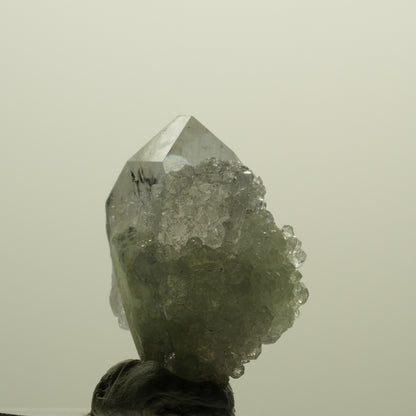 Lemurian Skelett Phantom Amethyst mit Analcim, Prehnit Streep Mine, Namibia 34*26*21mm #15229