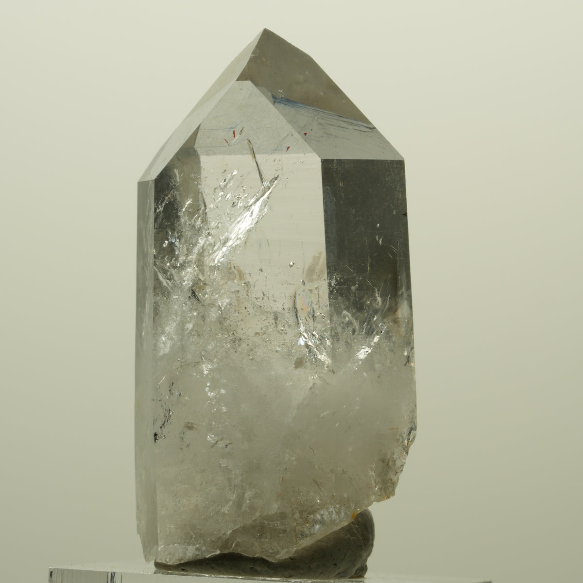 Harlekin Lemurian Skelett Phantom Rauchquarz Streep Mine, Namibia 43*24*15mm #15230