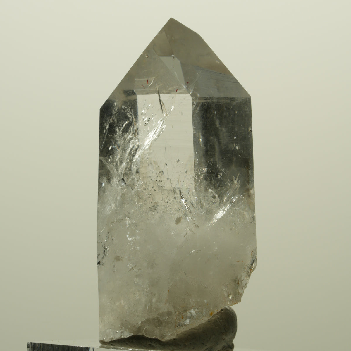 Harlekin Lemurian Skelett Phantom Rauchquarz Streep Mine, Namibia 43*24*15mm #15230