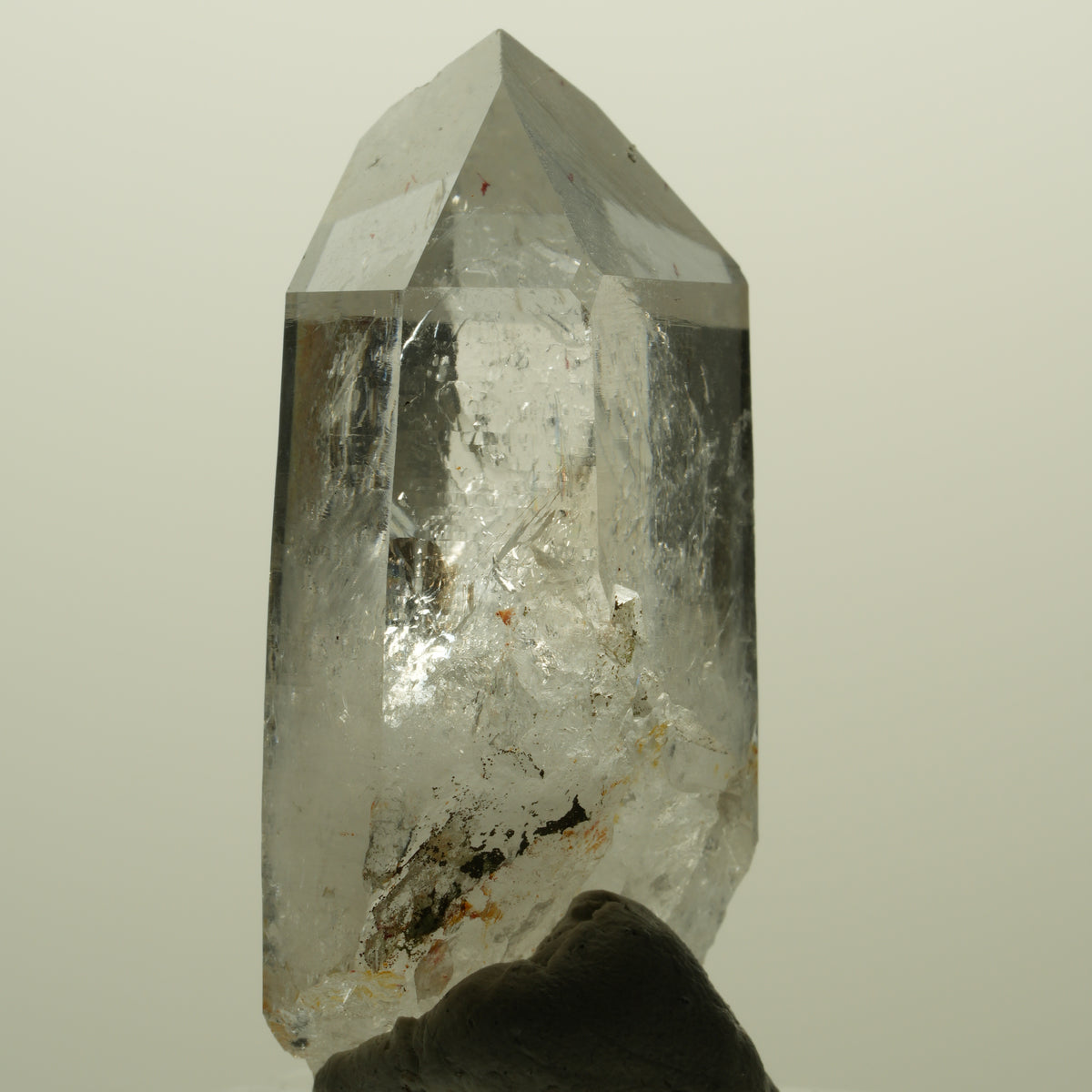 Harlekin Lemurian Skelett Phantom Rauchquarz Streep Mine, Namibia 43*24*15mm #15230