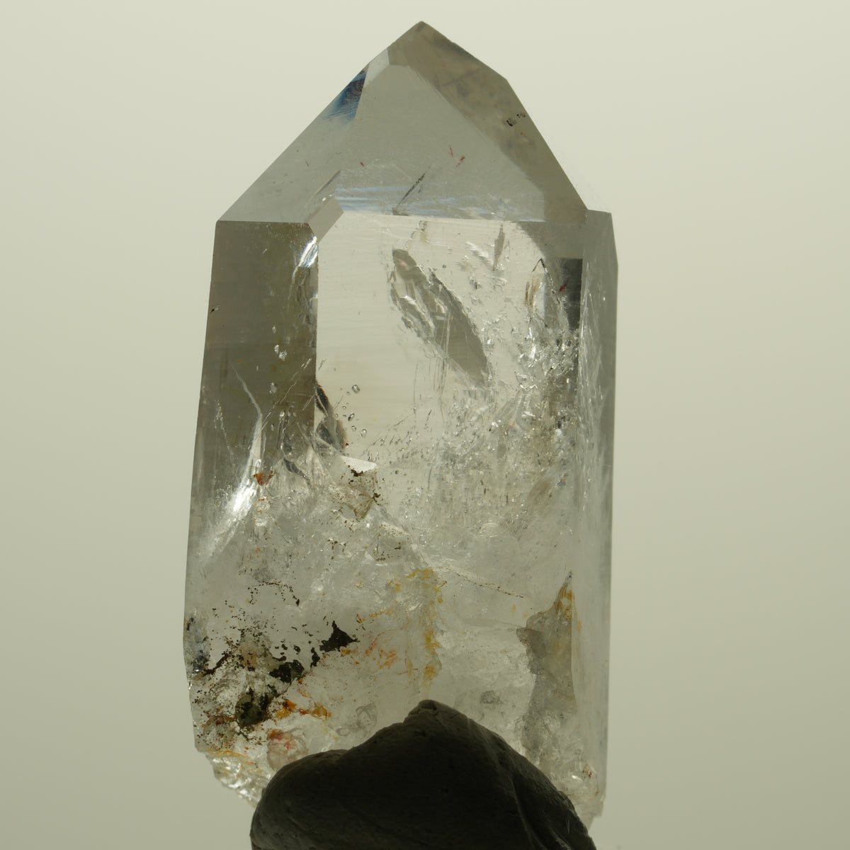 Harlekin Lemurian Skelett Phantom Rauchquarz Streep Mine, Namibia 43*24*15mm #15230