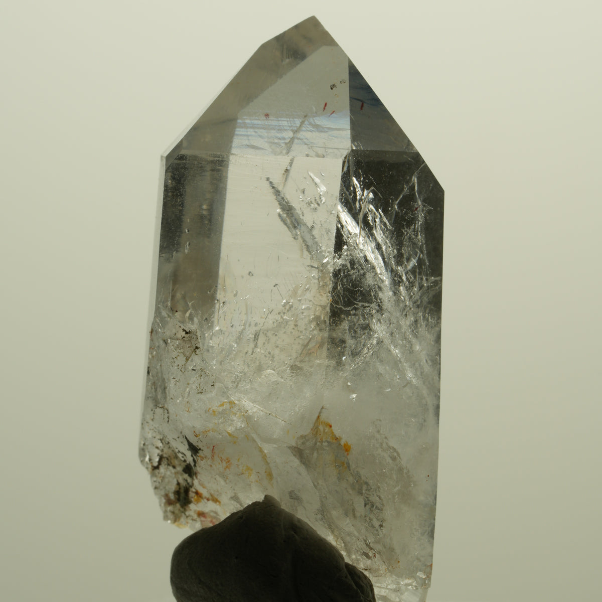 Harlekin Lemurian Skelett Phantom Rauchquarz Streep Mine, Namibia 43*24*15mm #15230
