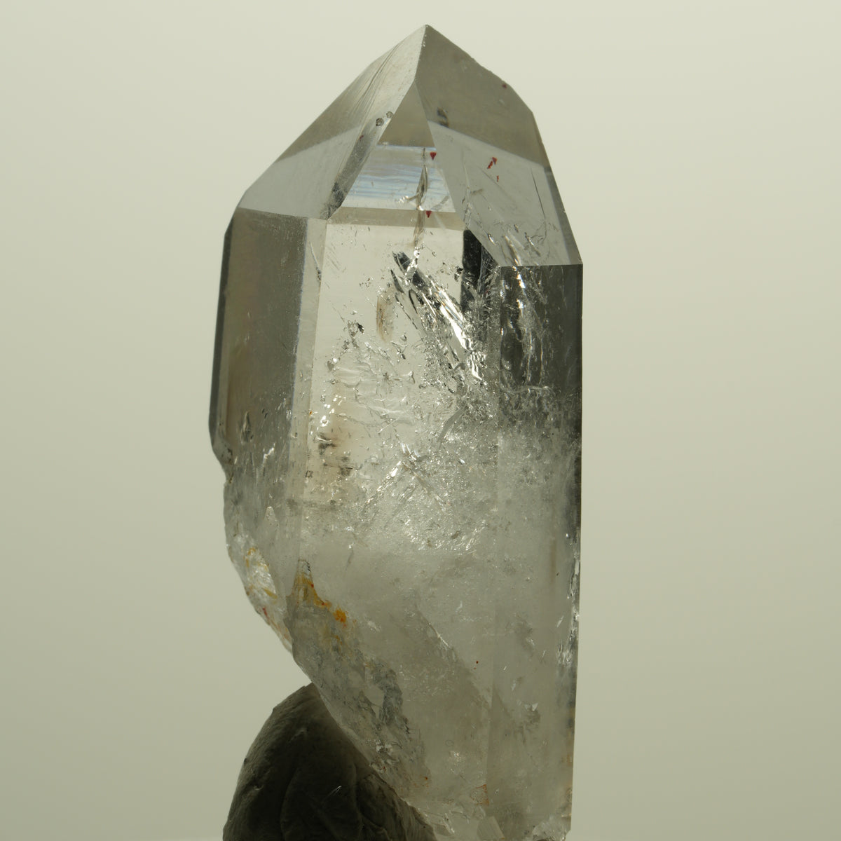 Harlekin Lemurian Skelett Phantom Rauchquarz Streep Mine, Namibia 43*24*15mm #15230