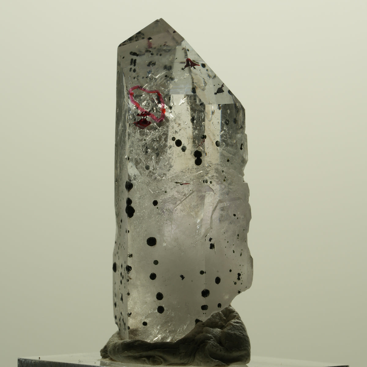 Enhydro Harlekin Skelett Phantom Amethyst Analcim, 1x Blase Streep Mine Namibia 43*17*18mm #15231