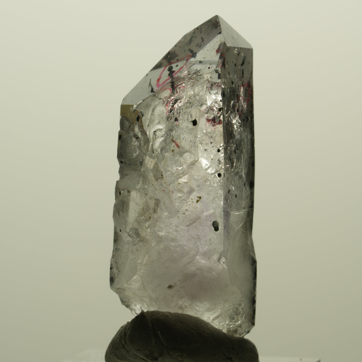 Enhydro Harlekin Skelett Phantom Amethyst Analcim, 1x Blase Streep Mine Namibia 43*17*18mm #15231