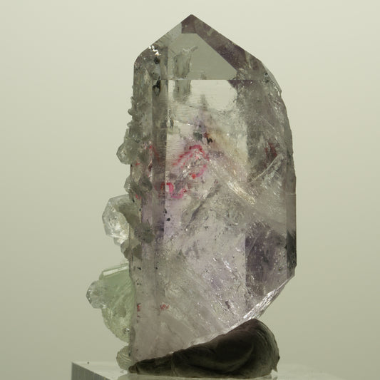 Enhydro Lemurian Phantom Amethyst, Analcim Prehnit 1x Blase Streep Mine Namibia 44*25*13mm #15232