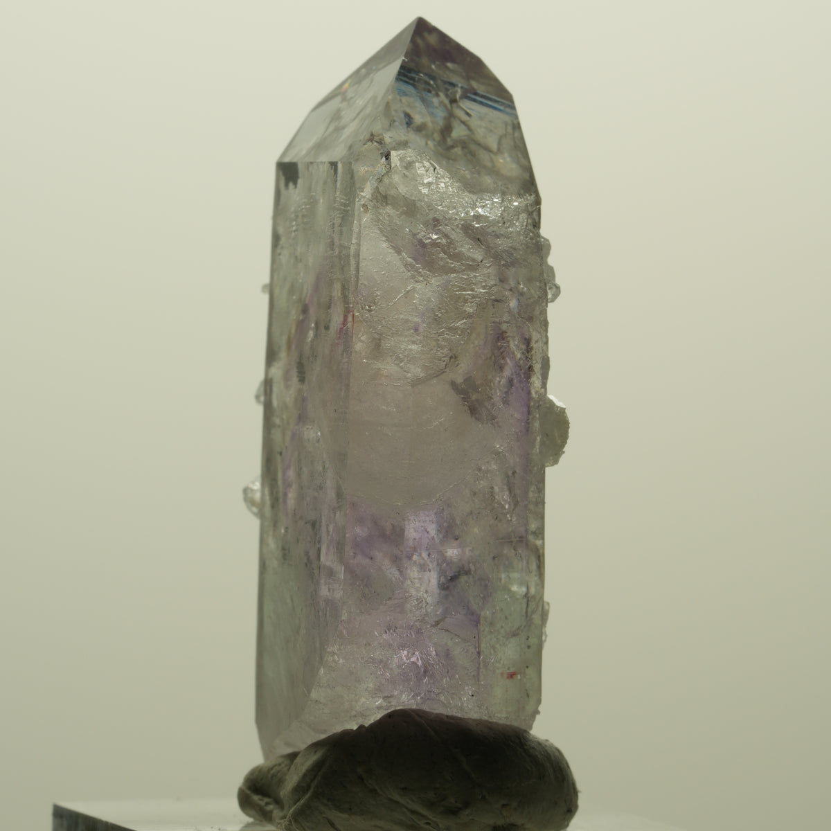 Enhydro Lemurian Phantom Amethyst, Analcim Prehnit 1x Blase Streep Mine Namibia 44*25*13mm #15232