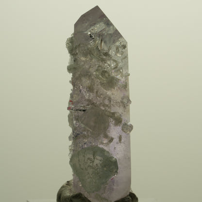 Enhydro Lemurian Phantom Amethyst, Analcim Prehnit 1x Blase Streep Mine Namibia 44*25*13mm #15232
