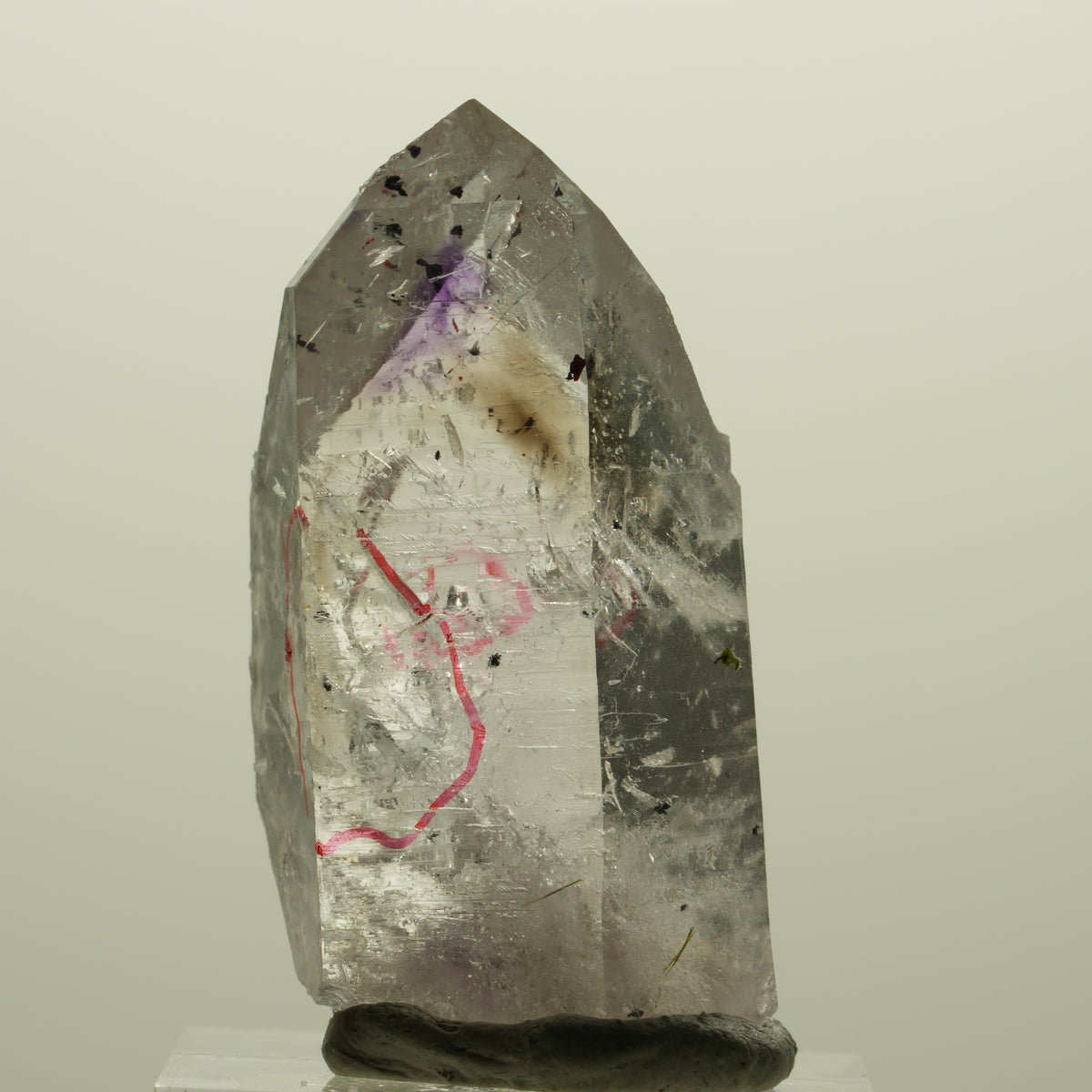 Enhydro Harlekin Skelett Phantom Amethyst Prehnit Epidot 2x Blase Streep Mine, Namibia 42*23*13mm #15233