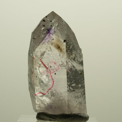 Enhydro Harlekin Skelett Phantom Amethyst Prehnit Epidot 2x Blase Streep Mine, Namibia 42*23*13mm #15233