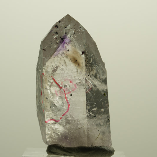 Enhydro Harlekin Skelett Phantom Amethyst Prehnit Epidot 2x Blase Streep Mine, Namibia 42*23*13mm #15233