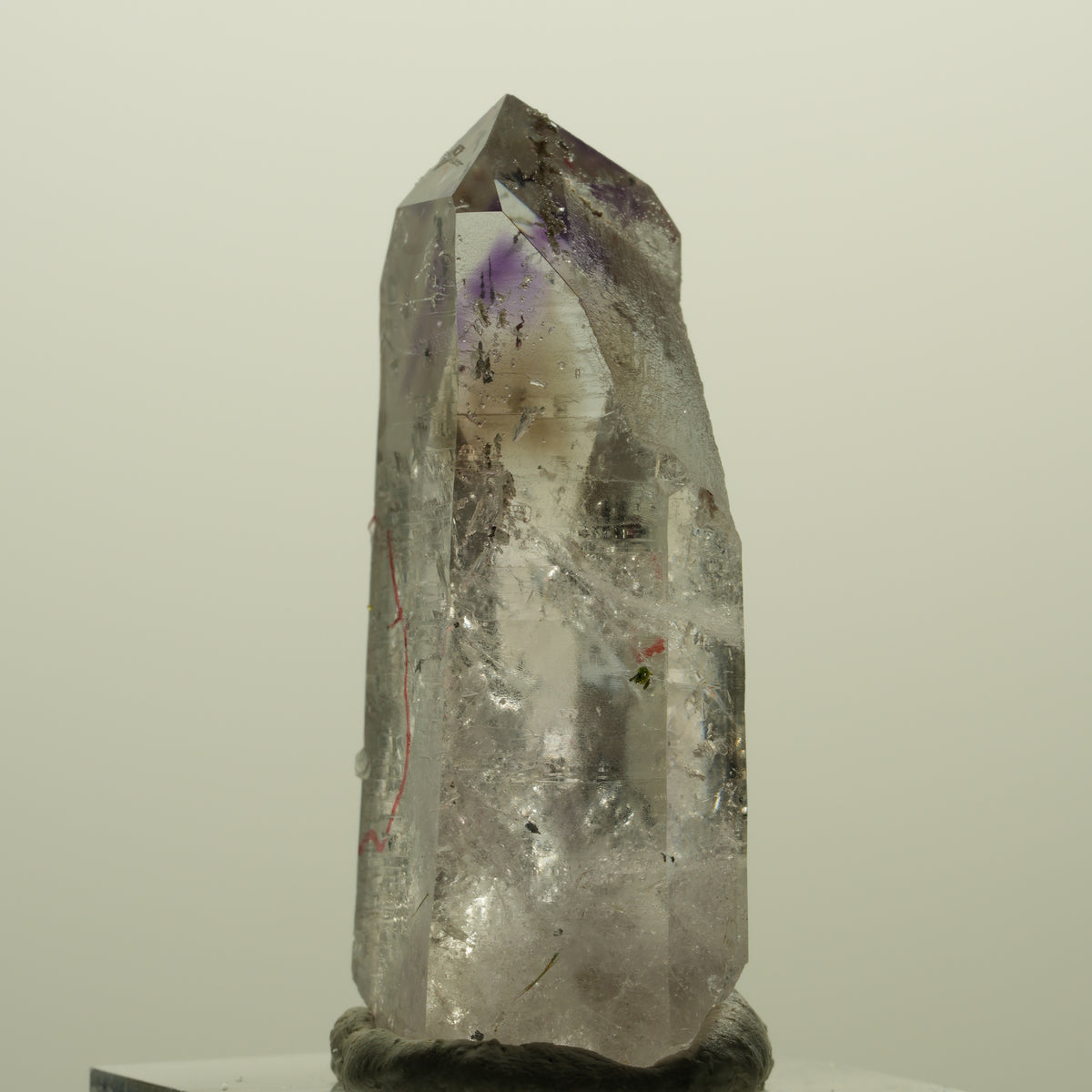 Enhydro Harlekin Skelett Phantom Amethyst Prehnit Epidot 2x Blase Streep Mine, Namibia 42*23*13mm #15233