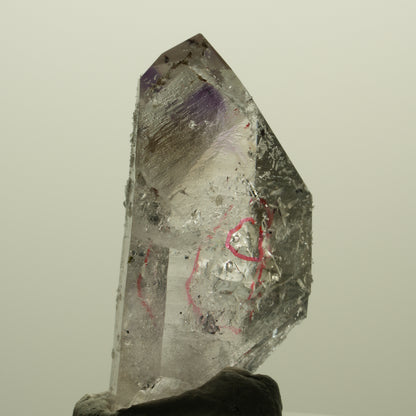 Enhydro Harlekin Skelett Phantom Amethyst Prehnit Epidot 2x Blase Streep Mine, Namibia 42*23*13mm #15233
