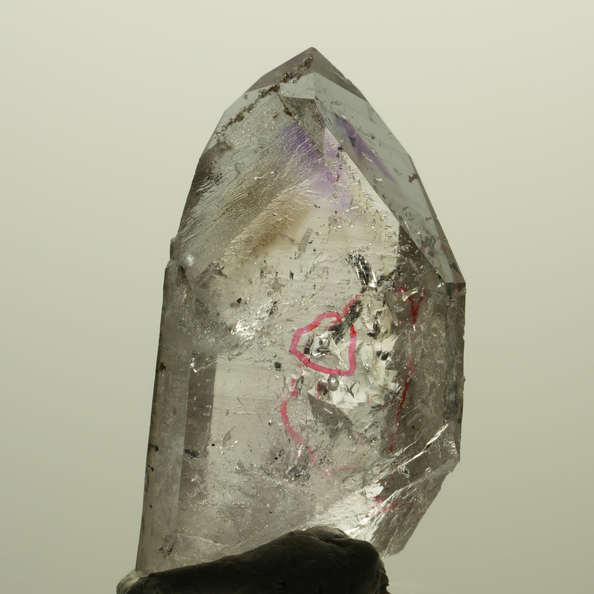 Enhydro Harlekin Skelett Phantom Amethyst Prehnit Epidot 2x Blase Streep Mine, Namibia 42*23*13mm #15233