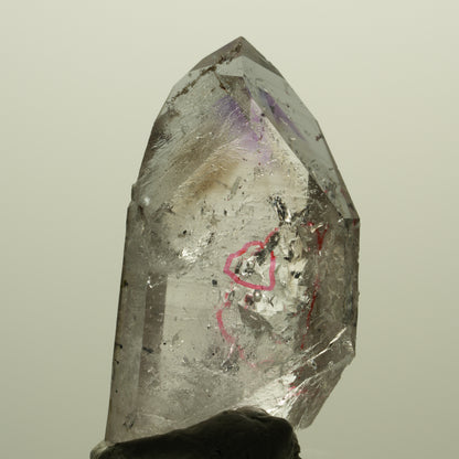 Enhydro Harlekin Skelett Phantom Amethyst Prehnit Epidot 2x Blase Streep Mine, Namibia 42*23*13mm #15233